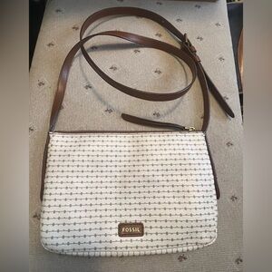 Fossil crossbody faux leather pouch